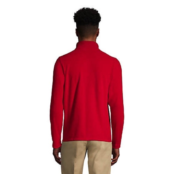 Boys Lands’ End Red Pullover Fleece - Picture 2 of 8